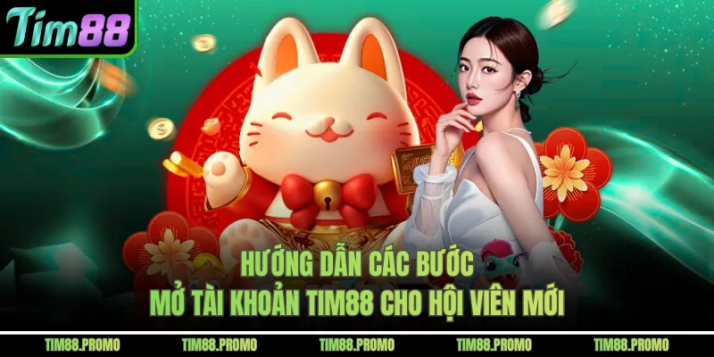 Hướng dẫn các bước mở tài khoản Tim88 cho hội viên mới